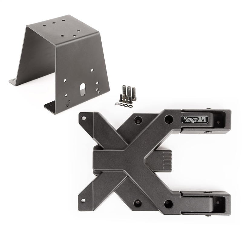 Jeep Wrangler TJ Spare Tire Carrier - Rugged Ridge - Spartacus HD - Black - `97-`06